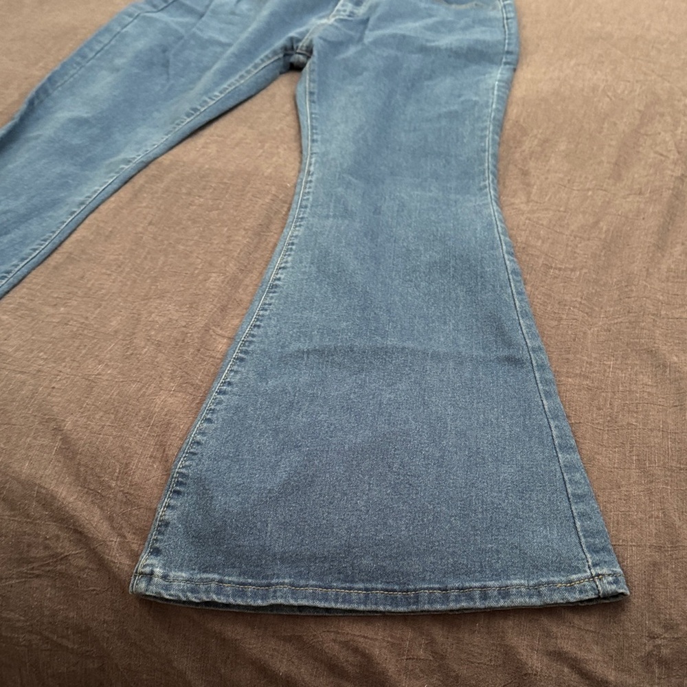 Embroidered on Rear Blue Jeans - Picture 2 of 3